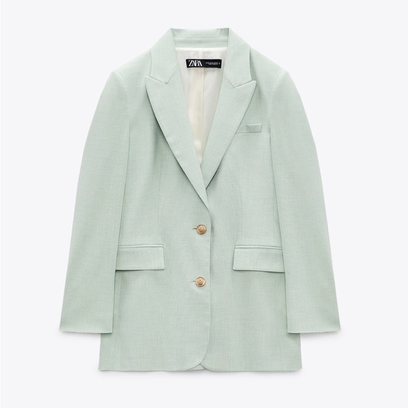 ZARA Fitted Blazer With Golden Buttons
